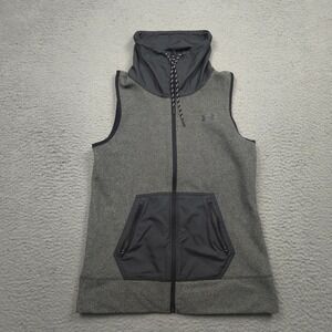 Under Armour Survivor ColdGear Infrared Vest Womens Small Gray Full Zip